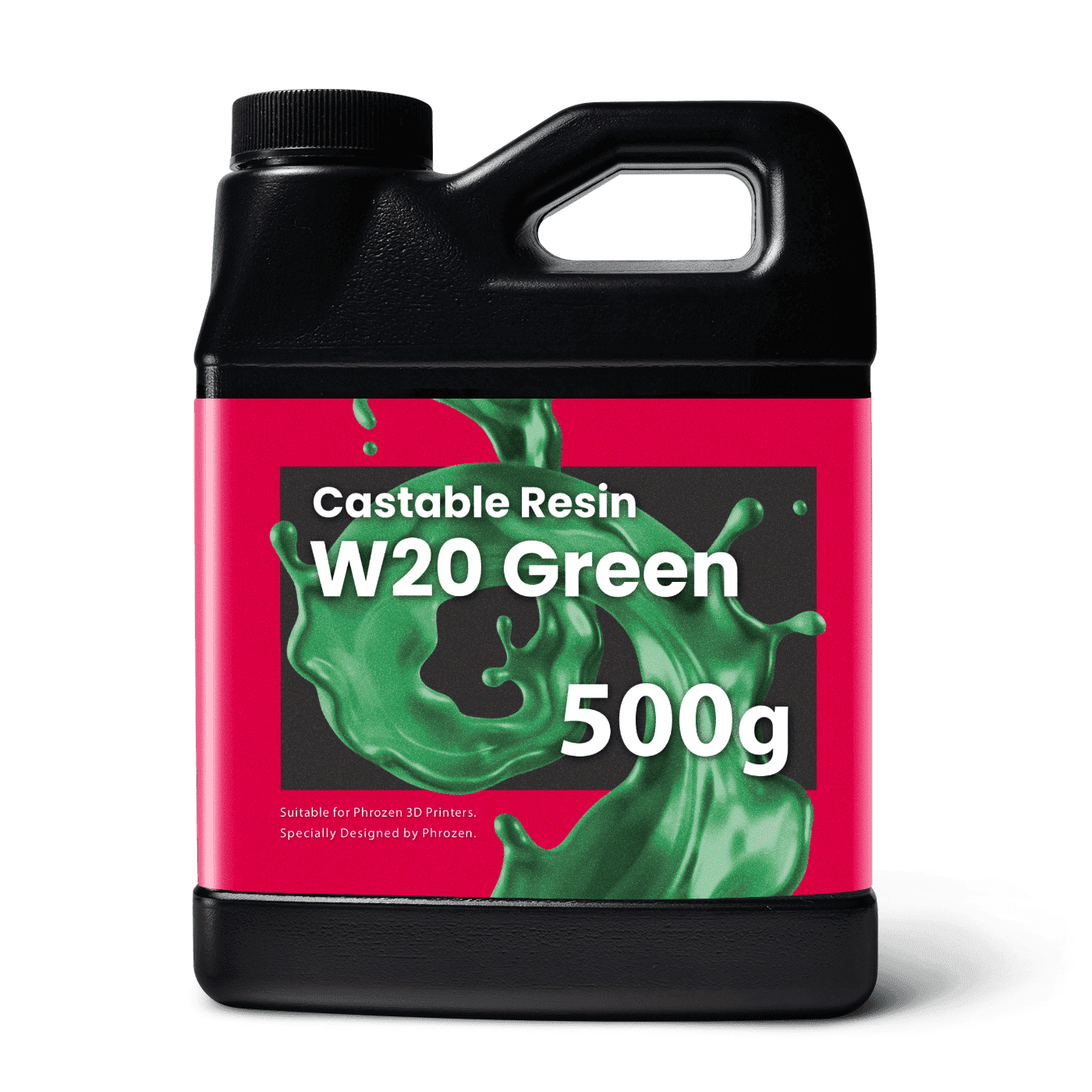phrozen resin castable w20 green Phrozen Resin Castable Resin W20 Green (0.5KG) - Image 1