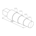 Riigel (4 astmeline, Ø51mm-Ø70mm) Durston - Image 2