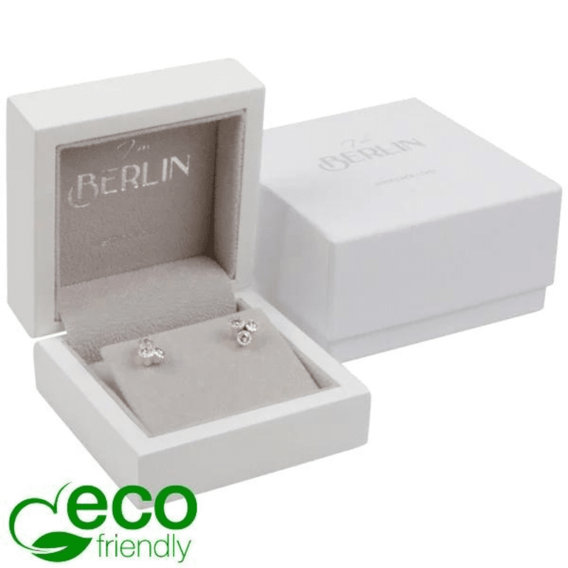 900.002712 Berlin ECO Jewellery Box - Earrings Studs Pendant white 1 Karp Berlin kõrvarõngastele/kaelaketile (väike) valge - Image 1