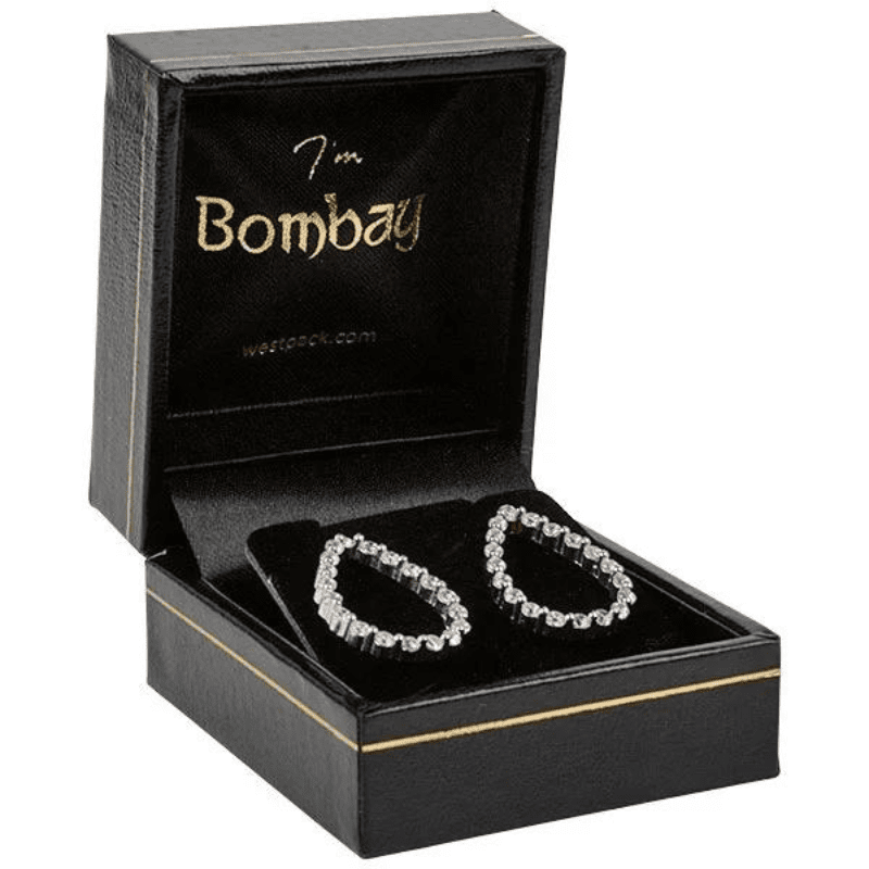 900.8142 Bombay Jewellery Box for Earrings Studs Pendant Black 1 Karp Bombay kõrvarõngastele - Image 1
