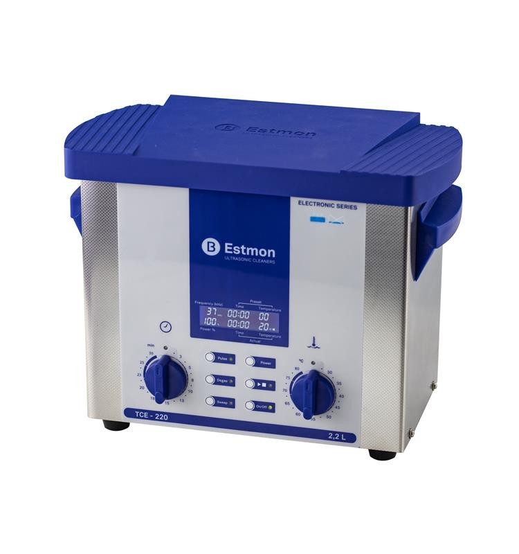 ultrasonic cleaner estmon electronic series mod tce 220 2,2 liters