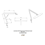 Kullassepa töölaua LED lamp Durston - Image 5