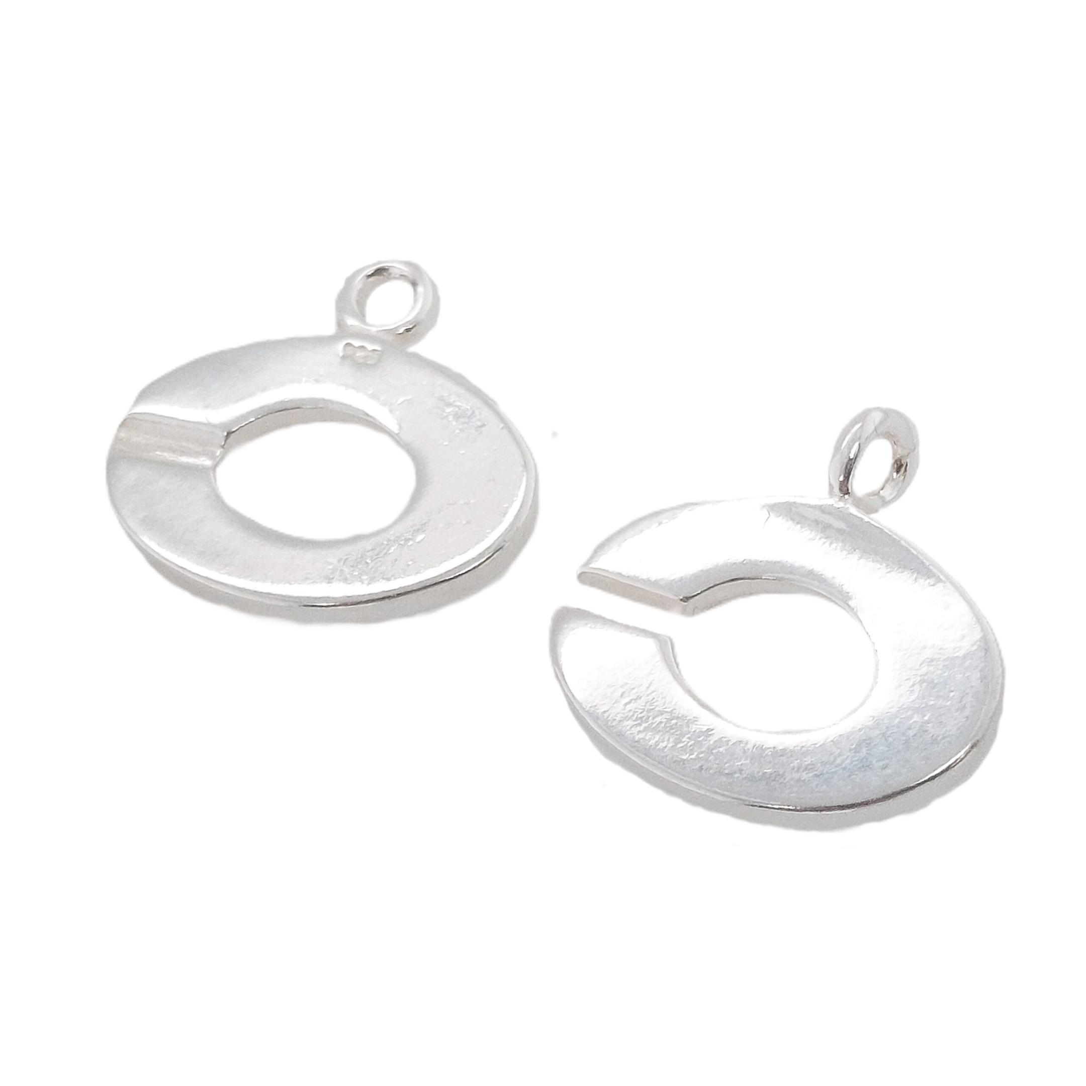 Sterling Silver Interlocking Chain Clasp Lock Oval 925 Sterling Silver Interlocking Chain Clasp Lock Oval 925