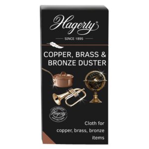 Hagerty Copper, Brass & Bronze Duster – Anti-Tarnish Polishing Cloth (36 x 55 cm)