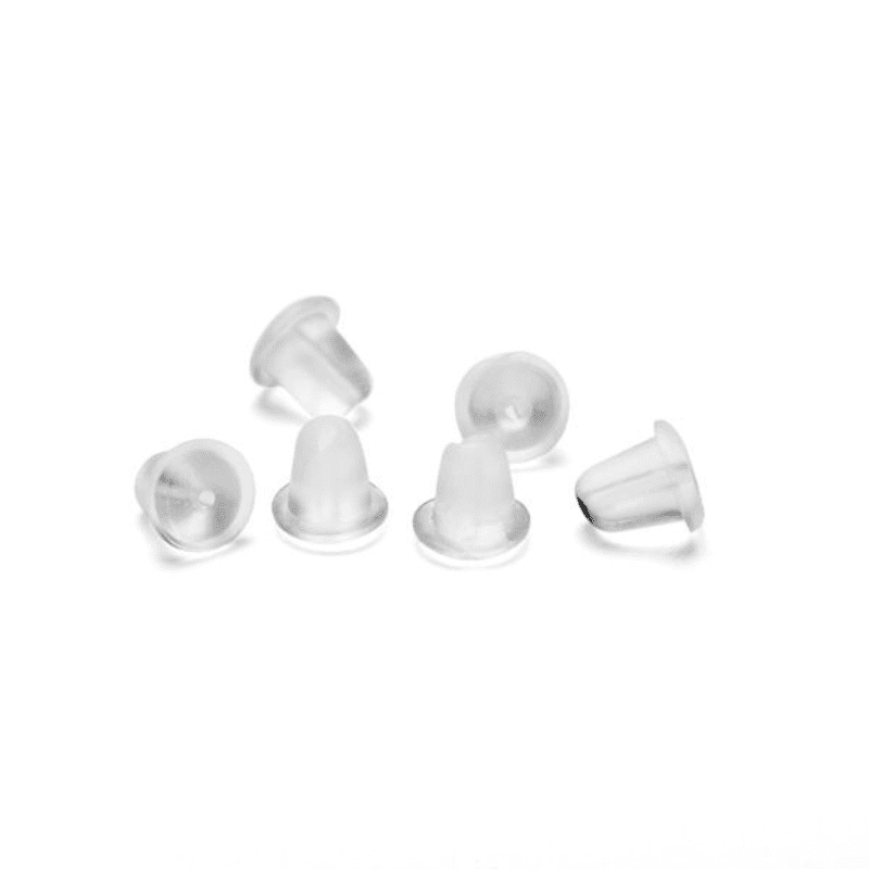 bar-pvc-2-silicone-earring-stoppers Kõrvarõnga kinnitus silikoonist, 400tk - Image 1