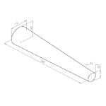 Ovaalne käevõruriigel 380 mm, Durston - Image 2