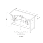 Kullassepa töölaud double superior Durston - Image 9