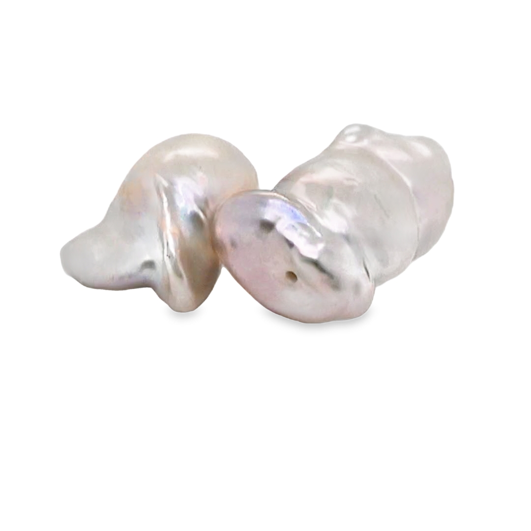 2c214_2 Freshwater pearl baroque ivory 14.0-16.0mm - Image 1