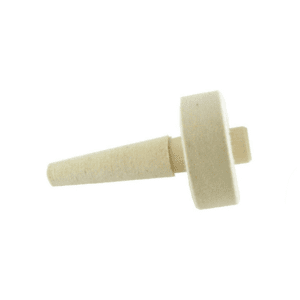 Felt cone buff with felt wheel