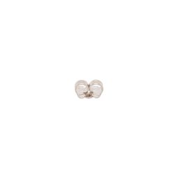 White gold friction ear nuts, earring back