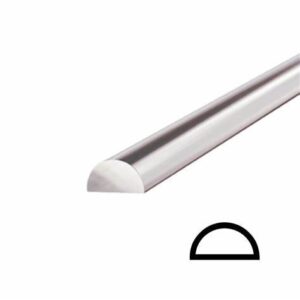 Half-round silver wire