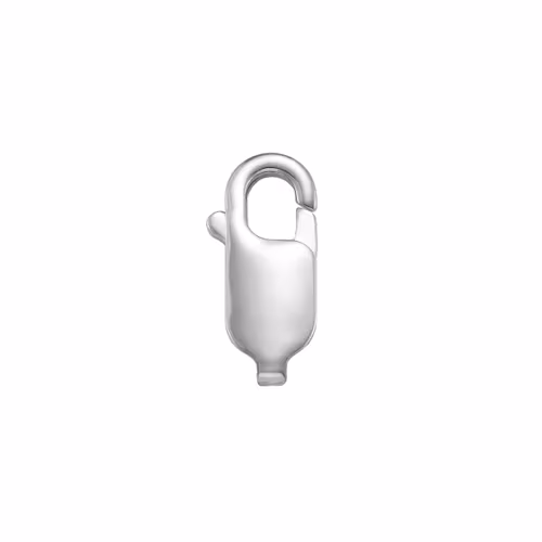 103.10434 Oval Lobster Clasp 14k white gold 10mm cobb Ballou findings 17-430-series-w 103.10434 Oval Lobster Clasp 14k white gold 10mm cobb Ballou findings 17-430-series-w
