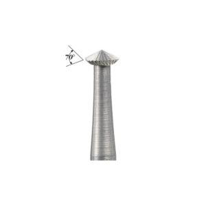 Busch® Fig. 446 – 70° Shallow Hart Burs (Tungsten Vanadium Steel)