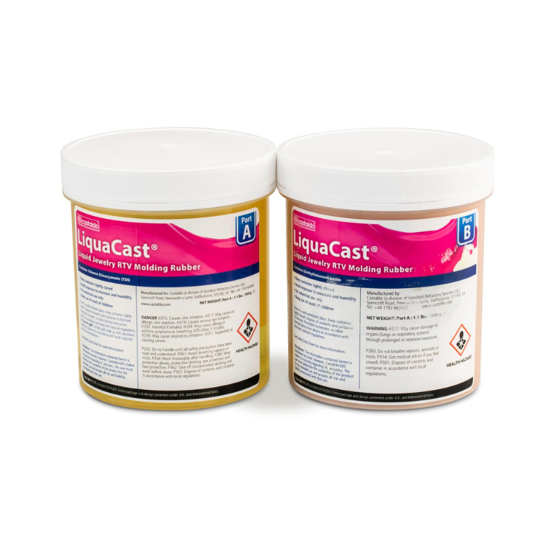 Castaldo liquacast Molding rubber Vedel vulkaniseerimiskumm LiquaCast® RTV 1kg komplekt - Castaldo - Pilt 1