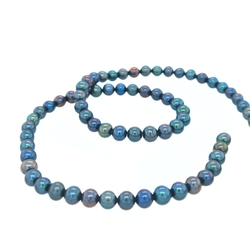 3b25 Dark freshwater pearl, 5-5,5mm, drilled through 3b25 Dark freshwater pearl, 5-5,5mm, drilled through