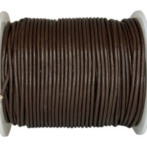 Round leather cord - 1,5mm - Brown