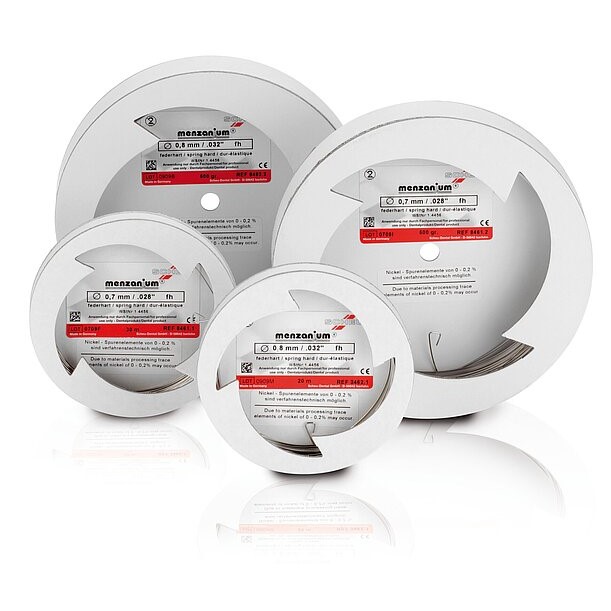 csm_4391200_MENZANIUM_Spulendraht_8453-8456_8459-8466_2a6b9f28b0 Scheu MENZANIUM traat (0,7–0,9 mm) - 500 g - Pilt 1