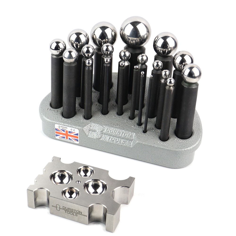 1104 21 Punch Set With Forming Block (Includes Storage Tray) from Durston Tools 1104 21 Punch Set With Forming Block (Includes Storage Tray) from Durston Tools