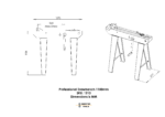 Traaditõmbepink 1100mm Durston - Pilt 2