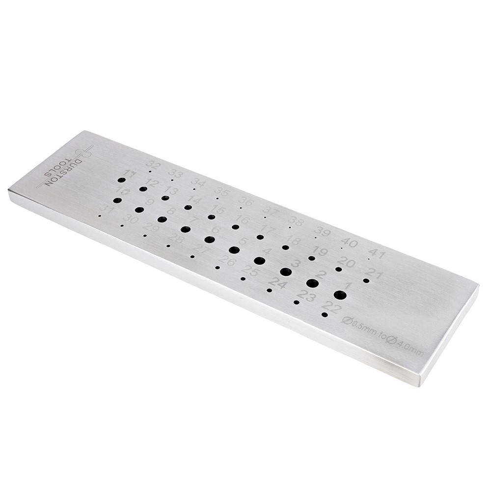 2033 Round Drawplate 0.5 – 4mm durston 2033 Round Drawplate 0.5 – 4mm durston