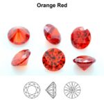 Kuubik tsirkoon punane oranž  3,0mm