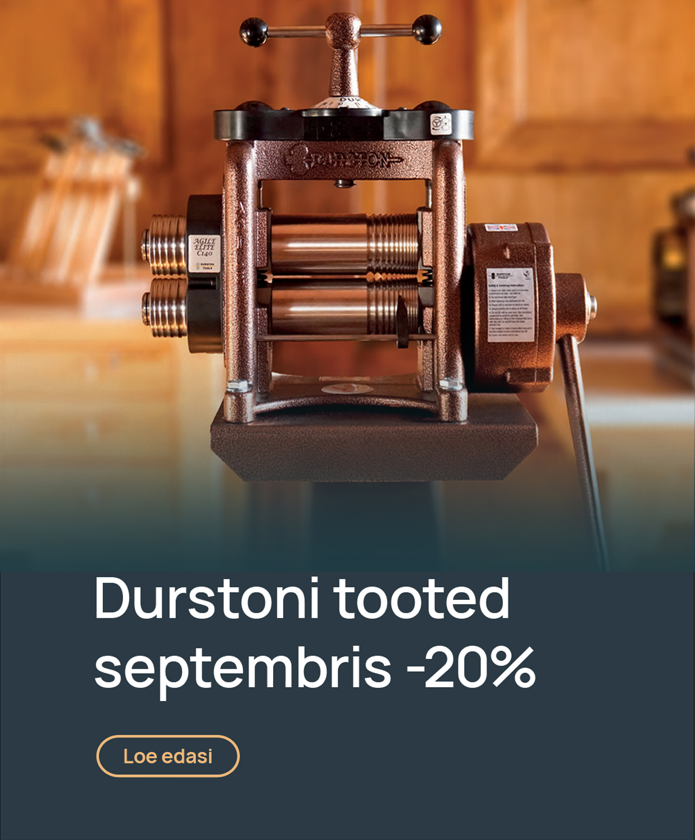 Durstoni kullassepa tööriistad septembris -20%